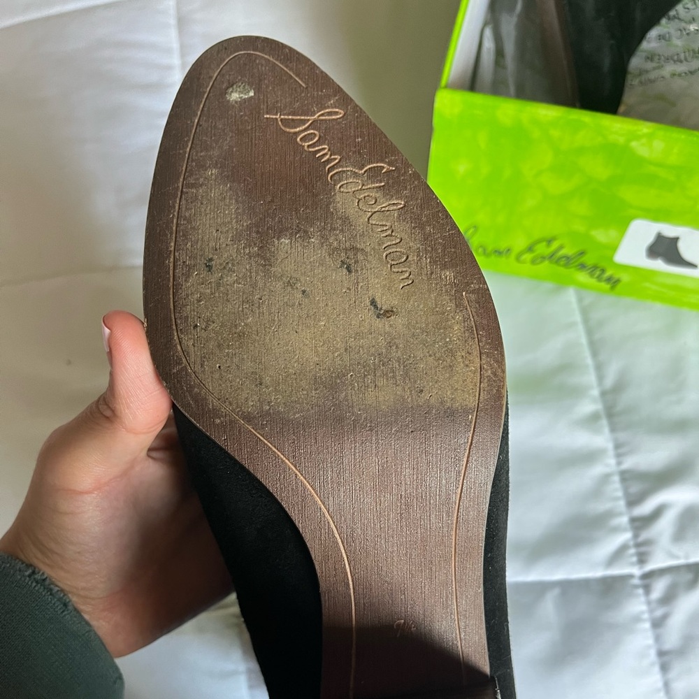 Sam Edelman Reesa Black Suede - Picture 2 of 5